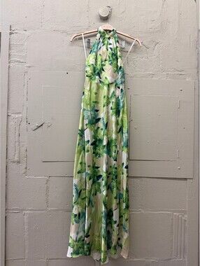 NWT Billy J Oralia Maxi Dress Green Floral